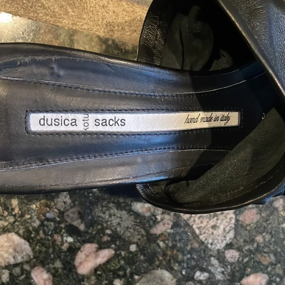 dusica dusica- Black Keba Mule Pumps - Picture 9 of 9